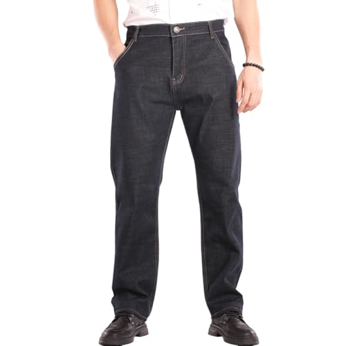 XYGJZ Mens Straight Leg Denim Jeans Regular Fit Big and Tall Denim Pants