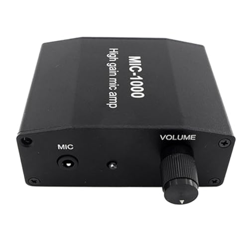 LOLPALONE MIC-1000 Amplificador de Micrófono Amplificador de Micrófono de Condensador Ganancia 1000 Veces Amplificación Tarjeta Preamplificador Señal Audio Estéreo