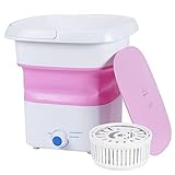 mini lavadora 2 kg ▲ Temporización + Bajo nivel de ruido: Rango de tiempo: 1-15 min, ahorro de tiempo y electricidad, ahorro de energía y protección del medio ambiente. La lavadora tiene un centro de gravedad bajo, no vibra y es más silenciosa y estable.