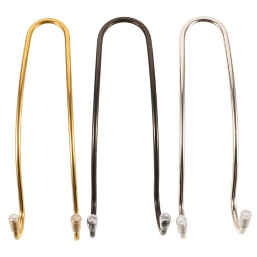 PAMINGONO 3piezas Ganchos Multifuncionales para Coche Unidades para Respaldo Bolsos Monederos Acero Inoxidable