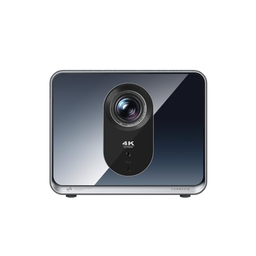 Formovie X5 Laser Projector 2450 CVIA Lumens ALPD Technology 4K Ultra HD Smart Home Theatre Screen Up to 1000 inch Compatible avec Le Chinois et l'anglais Uniquement