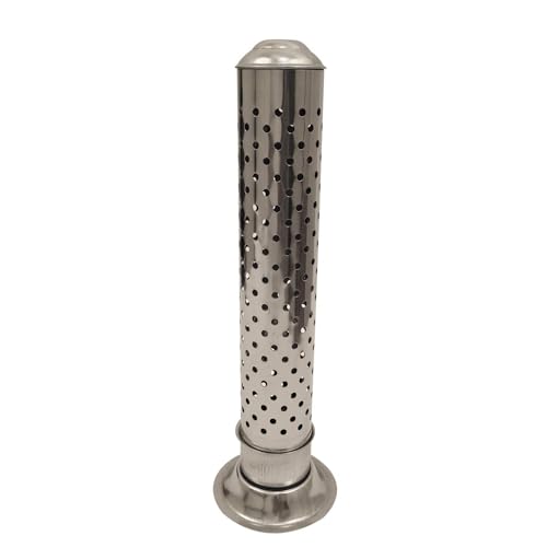 Slndoktg Stainless Steel Incense Holder For Incense Stick Tower Shaped Incense Ash Catcher Indoor Outdoor Use Steel Agarbatti Stand Incense Burner Holder For Positive Energy thumb #1