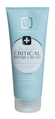 Critical Repair Cream with Organic Arnica Flower + Sea Kelp, intensely hydrating Argan Oil + Shea Butter to soothe + soften skin. 7 Fl Oz