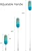 BOOMJOY Microfiber Feather Duster with 100 inches Extension Pole, Dusters for Cleaning High Ceiling, Fan, Blinds, Furniture