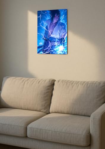 Image of NIJUKA Anime Printed Metal sheet Poster For Home And Room Decoration | For Anime Art Fans Boys And Girls (Chidori using with curse)