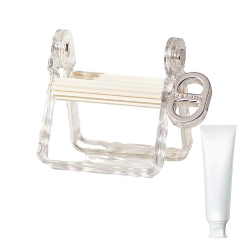 Dispenser per dentifricio, strumento portatile da spremere, senza foratura, tubo per dentifricio, organizer per dentifricio da bagno, per dentifricio, crema per le mani e struccanti, 10 x 8 x 9 cm