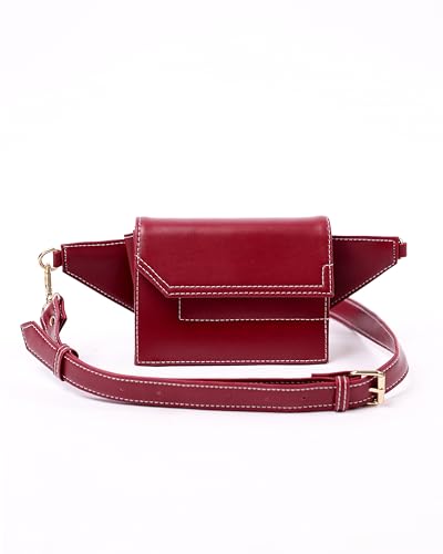 Image of JENN Women's Crossbody Erryn Shoulder Bag and Fanny Pack | Adjustable Strap, Lightweight Sling Purse with Zipper Pockets | Compact Everyday Handbag for Travel and Casual Use