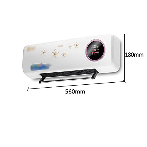 YJKDM Wandgemonteerde verwarming en koelen, dubbele elektrische verwarming, energiebesparende heteluchtblazer voor het… - Image 3