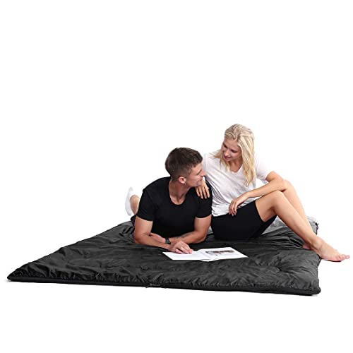 Oaskys Double Sleeping Bag For Adults With 2 Pillows thumb #4