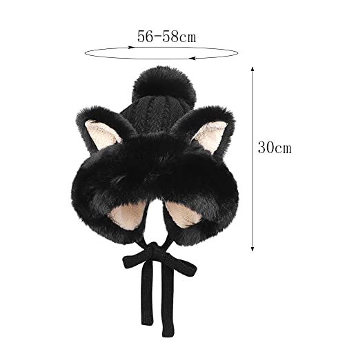 Gorro invierno felpa orejas mujer estilo ruso miniatura 7