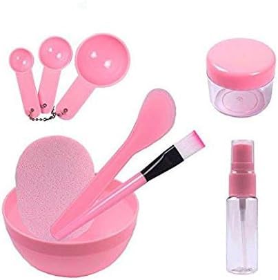Pink DIY Face Mask Mixing Kit – 9PCS Skincare Tool Set with Bowl, Brush, Measuring Spoons, Spatula & Spray Bottle – Facial Mask Applicator Kit for Women, Spa, Clay Mask, Mud Mask, Beauty Care-image-48
