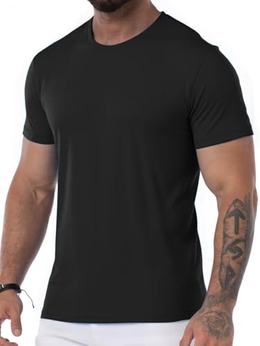 Men's Athletic Shirts Short-Sleeve Mesh Tees for Gym & Training2