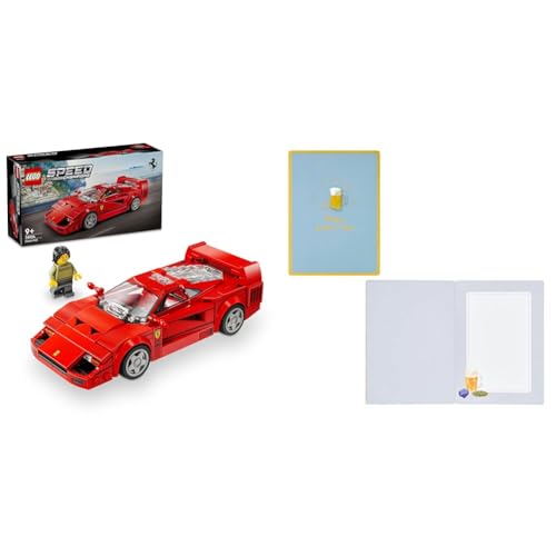 【父の日セット】レゴ(LEGO) スピードチャンピオン Ferrari F40 Supercar おもちゃ 玩具 誕生日 プレゼント ブロック 男の子 女の子 子供 9歳 10歳 11歳 小学生 乗り物 車 ミニカー 76934+サンリオ メッセージカード