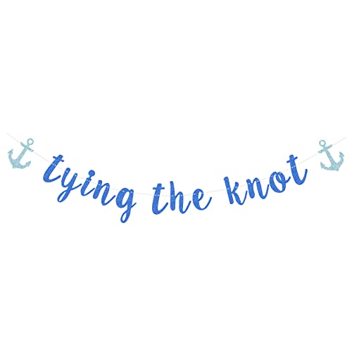 Tying the Knot Banner for Nautical Theme Beach Wedding Bridal