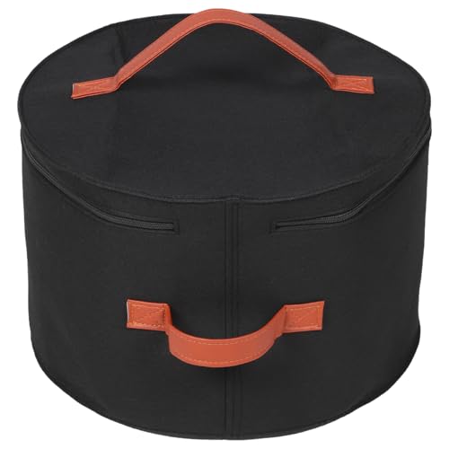 LALAFINA Caja de Almacenamiento para Dormitorio de Fieltro Negro, Gran Capacidad y Organizador para Calcetines y Objetos Pequeños, Diseño Exquisito y Resistente