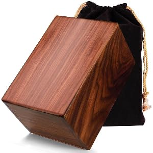 SOULURNS - Cremation Urn for Human Ashes Decorative Wood Urns Memorial Urn Funeral Urns for Adults Wooden Urn for Men Women Rosewood pet urn Fits 200 Lbs