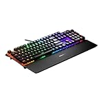 SteelSeries USB Apex 5 Hybrid Mechanical Gaming Keyboard – Per-Key RGB Illumination – Aircraft Grade Aluminum Alloy Frame – OLED Smart Display (Hybrid Blue Switch) - Image 3