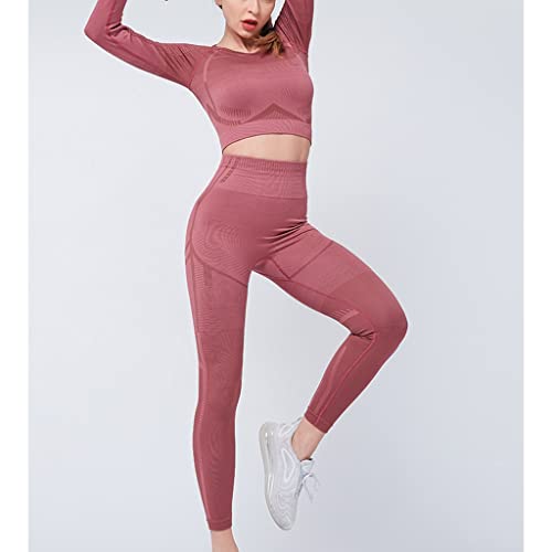 Tenue de sport femme sans couture idéale pour vos séances de yoga en studio et workout en salle