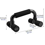 READAEER Push Up Bars Gym Exercise Equipment Fitness 1 Pair Pushup Handles with Cushioned Foam Grip and Non-Slip Sturdy Structure Push Up Bars for Men & Women - Image 5