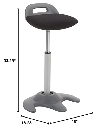 Learniture Sit-To-Stand Active Motion Perch Stool, Black Lnt-Nes3021Bk-So #TOP2
