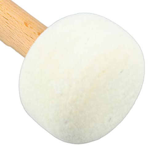Baqueta de percusión con cabeza de fieltro blanco 32 cm miniatura 7