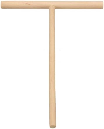 1pc Wooden Rake Round Batter Pancake Crepe Maker Spreader DIY Kitchen Tool