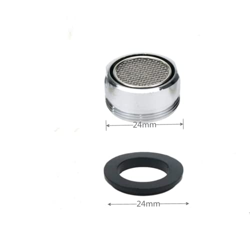 Xukekoy BATHROOM SINK AERATORS 6 Pack Faucet Aerator 2.2 Gpm Bathroom Sink Aerator Regular Standard Replacement Parts With Brass Shell 15/16-Inch Male Threads Aerator Faucet Filter With Gasket For Kitchen Bathroom thumb #2