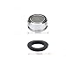 6 Pack Faucet Aerator 2.2 GPM Bathroom Sink Aerator Regular Standard Replacement Parts with Brass Shell 15/16-Inch Male Threads Aerator Faucet Filter with Gasket for Kitchen Bathroom