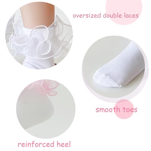 Baby Girls Socks Toddler Ruffle Socks Infant Princess Dress Socks For Newborn baby4