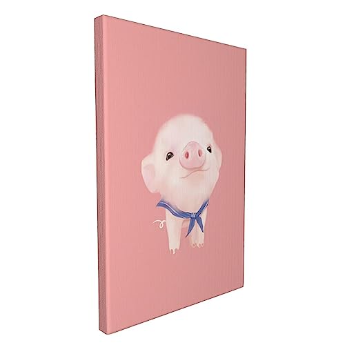 Impression sur toile de cochon rose moderne pour decoration murale - 2