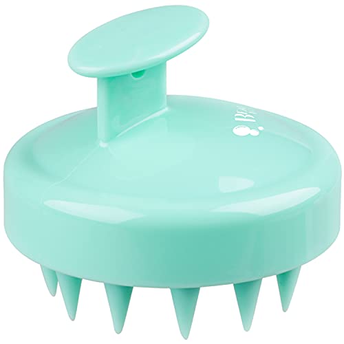Kopfhaut Massagebürste , Shampoo Haarbürste für Peeling und Kopfmassage, [Nass & Trocken]Silikonkamm Pflege Haarwurzel,, Stimuliert das Haarwachstum,Mint Green (Grün) Cover