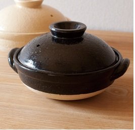 伊賀焼 古伊賀土鍋 (8号, 天目) の商品画像 1