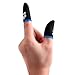 Finger Sleeves Breathable Touchscreen for Mobile Games V1 (6pcs) Profesional Finger Gloves Gamer PUGB Free Fire COD (Black/Blue)