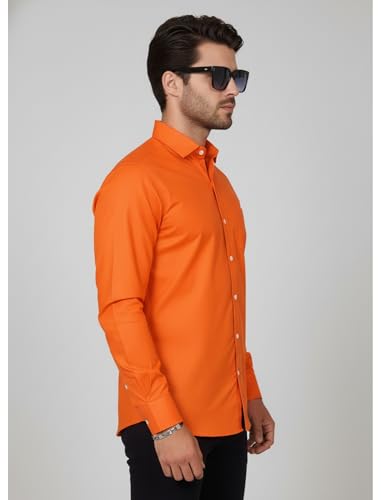 Image of Diverse Men's Solid Formal Shirt | Premium Poly Cotton Full Sleeve Regular Fit Shirt for Men | Stylish Office, Business & Casual