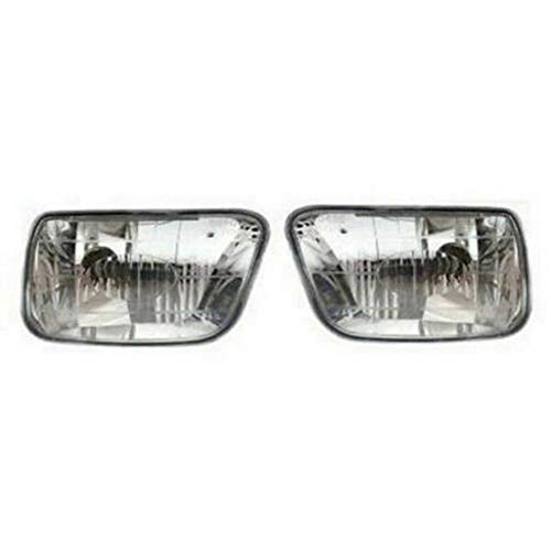 For Chevy Trailblazer 2002-2009 Fog Light Assembly LS.LT LTZ Model Driver and Passenger Side Pair DOT Certified | GM2592123 | GM2593123 | 15175700