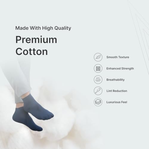 Image of PRASTHAN Sports Unisex Nylon Cotton Ankle Length Socks Made With Breathable Anti Odour & Moisture Absorbent Combed Cotton with a Extra Durable.