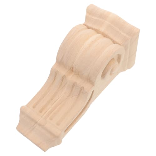 Aplique de madera tallada con relieve de estilo europeo elegante para interiores distinguidos