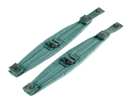 Fjallraven Kanken Shoulder Pads for Backpacks - Polyester Construction Hook-Loop Closures Foam Padding and Wide Shoulder Straps Frost Green 1 One Size One Size