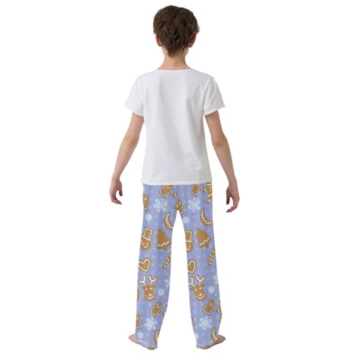 Boys' Pants Gingerbread Men Xmas Cookies Long Bottoms Jogger Pants Elastic Waist Trousers with Pockets S-XL3