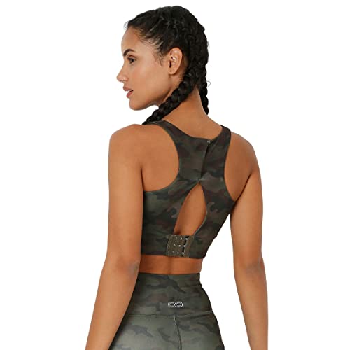 Image of Silvertraq High Impact Action Bra with Clasp Army Camo
