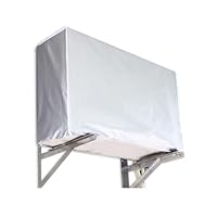 Abdeckung der Außenklimaanlage Mit Gummizug Mit Kordelzug Klimaanlage Abdeckung Außengerät Air Conditioner Cover Anti Staub Anti Schnee Wasserdichte Sunproof (Large)