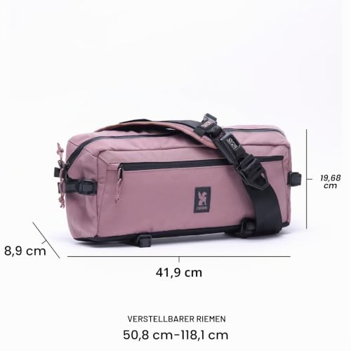 Chrome Industries Kadet Sling Messenger Bag - Crossbody Rucksack für Damen und Herren mit Schnellverschluss-Schnalle, Mauve X – Ansicht 2