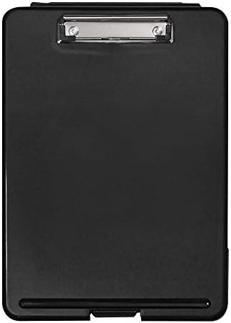 1InTheOffice Plastic Storage Clipboard, Black,Letter Size,(4 Pack)