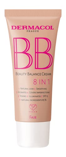 Dermacol BB Magic Beauty Cream - Color No.01 – Fair - Crema BB Hidratante que Unifica el Tono de Piel, Proporciona Cobertura Ligera y Protección Solar para un Acabado Natural y Radiante.