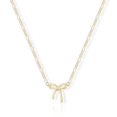 Image of Gold Silver Necklace for Women, Dainty Cubic Zirconia Pendant