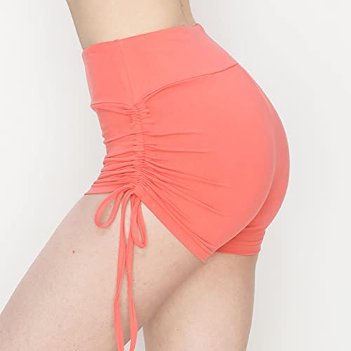 Image of ALWAYS Faux Leather Shorts - High Waist Active Stretch Yoga Short Pants for Women