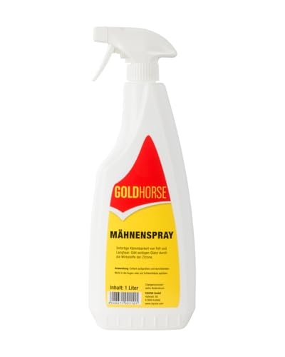 Mähnenspray für Pferde Glanz- und Pflegespray für Mähne und Schweif erleichtert Kämmen und Entwirren staubabweisend ideal für Turnier und tägliche Fellpflege