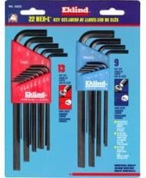 Pack 3 Eklind 10222 Juego Llaves Hex 22 Piezas