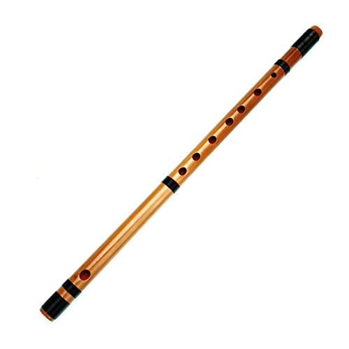 Japanese Bamboo Flute With Black Lines 7/8 Hon Handmade Bamboo Musical Instrument (8 Hon) #TOP19