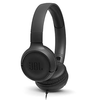 JBL Tune 500 Wired On-Ear Headphones with One-Button Remote/Mic - Black